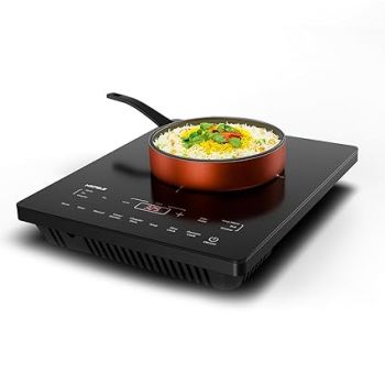 Hafele Magnechef Induction Cooktop |1200W High Power | Ceramic Glass Plate | Auto Cook Menus | Intuitive Touch Control | 2 Year Warranty | Black
