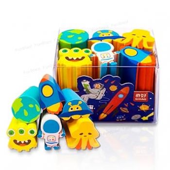 FunBlast Space Theme Erasers for Kids – Kawaii Erasers, Cute Pencil Erasers for Kids, Boys, Girls, Fancy Eraser for Children School Kids, Return Gift for Kids – Multicolor