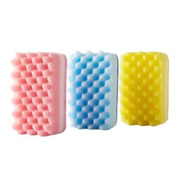 RRJ Multi Use Cleaning Sponges | Non Scratch Sponge | Dish Cleaning Scrubbing | for Kitchen/Bathroom/Car | Household Cleaning Supplies | Utensil Washing Cloth Pad (Pack of 3 PCs,Multicolor)