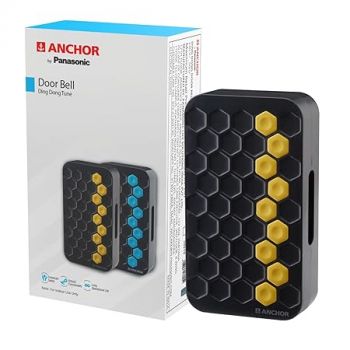 Anchor by Panasonic Dual Tone Doorbell | Calling Bell for Home | Door Bell for Office, School (38916)