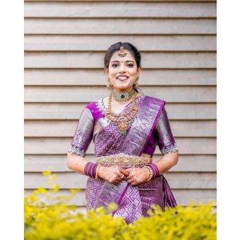 Traditional Soft Lichi Silk Saree