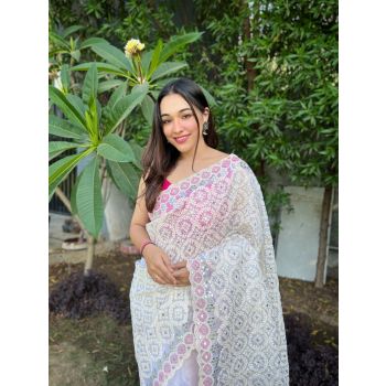 Organza Embroidery Sequence Work