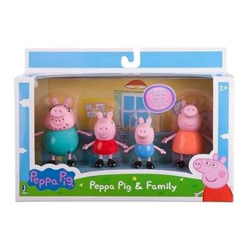 ASIAN SANTA Peppa Pig Family Set - Peppa, George, Mummy and Daddy Toyset for Kids