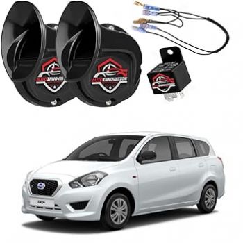 AUTOINNOVATION 12V Snail Electric Car Horn - Ultra Loud Air Horns for Scooters, Bikes, Trucks, and Vans (Pack of 2)