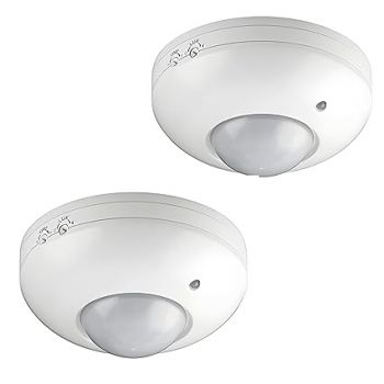 Blackt Electrotech(2 Pic Pack)Blackt Electrotech: 360 Degree Pir Motion Sensor With Light Sensor,Energy Saving Motion Detector Switch With 18 Months Warranty(Ceiling Mounted)