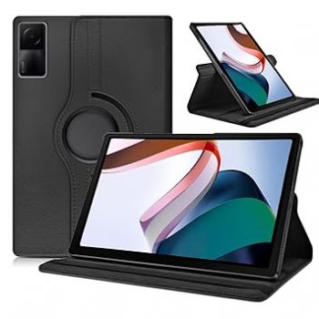 Casodon Back Flip Stand Case Cover for Redmi Pad 10.61 inch Tablet 2022 -Black
