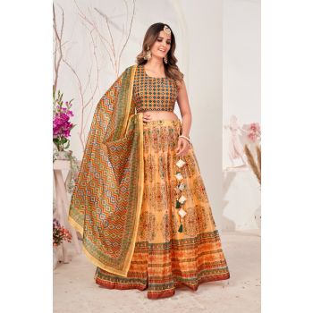 Designer Organza Lehenga