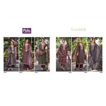 Digital Print Cotton Designer Dress Material 6 Pcs