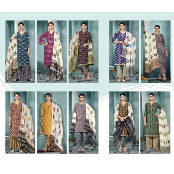 Ajrakh Pure Heavy Cotton Dress Material 10 Pcs