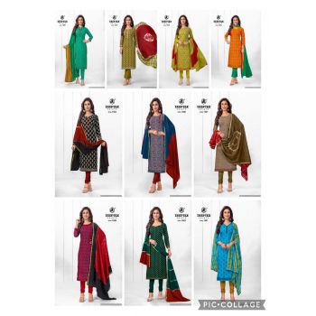 Heavy Cotton Printed Dress Material 10 Pcs