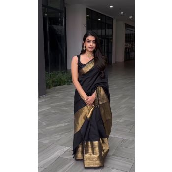 Soft Lichi Jacquard Work Saree