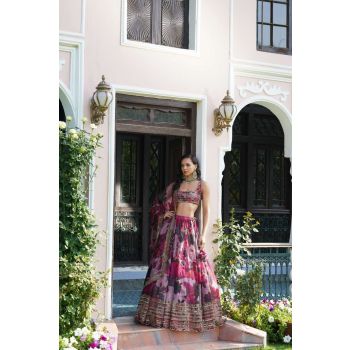 Organza Lehenga Choli