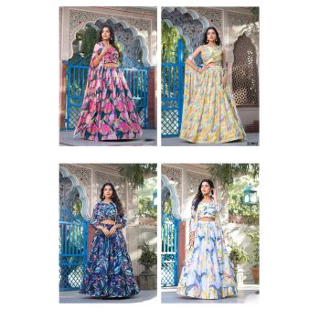 Digital Printed Lehenga Choli 4 Pcs