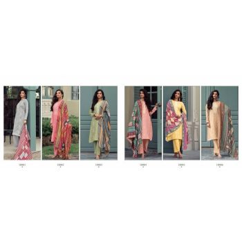 Rangrez Cotton Printed Dress Material Collections - 6 Pcs