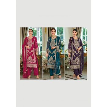 Dastur Organza Embroidered Designer Suits Collection