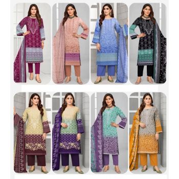 Branded Cotton Printed Dress Material Collection (8 Pcs)