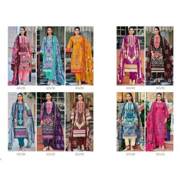 Premium Cotton Printed Dress Material (10 pcs)