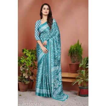 Georgette Printed Silk Daily Wear Saree Collection (4 pcs)