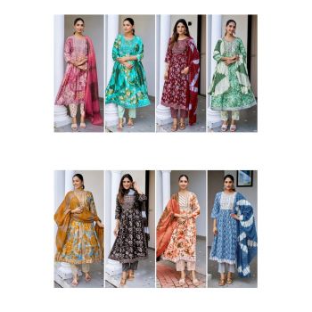 Rayon Nyra Cut Kurti Pant With Dupatta