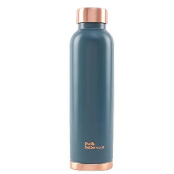 The Better Home Copper Water Bottle | Copper Water Bottle 950ml | With Anti Oxidant Properities | Provides Health Benefits | Pure Tamba | Teal