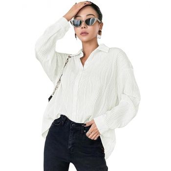Leriya Fashion Women's Polycotton Oversized Fit Shirt ( Pack of 1 )