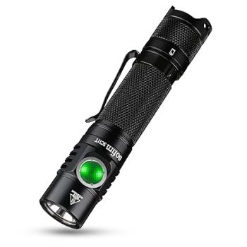 Sofirn SC31T Rechargeable Flashlight 2000 Lumens, Super Bright Pocket Light with Powerful SST40 6500K LED, 18650 Battery, Tail Switch, Type C Charging Port, for EDC Camping Hiking Fishing Dog Walking