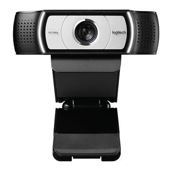 Logitech C930-E Full HD 1080p/30fps Video Calling, Light Correction, Autofocus, 4X Digital Zoom, Privacy Shade Business Webcam Works with Skype, Chrome, Black (960-000971)