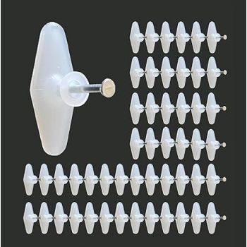 Jinka Nails (Regular Size, 50 Pieces) Wall Hooks for Photo Frames, Clocks, Mirrors, Keys, Decorative Items, etc. Holds Upto 3 Kgs. Wall Hooks for Hanging Strong - 50 Pieces Packet