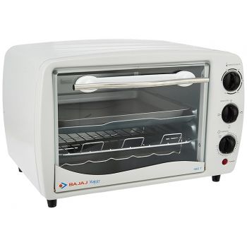 Bajaj 1603T Oven Toaster Grill (Otg) With Baking & Grilling Accessories, Oven For Kitchen With Transparent Glass Door, 2 Year Warranty, White, 1200 Watts, 16 liter