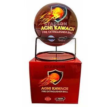 Seak Automatic Fire Extinguisher Ball | Quick & Effective Fire Safety Solution | 5-Year Lifespan, Self-Activating for Home, Office, and Industrial Use | Covers 100-120 sq. ft - (1pcs)