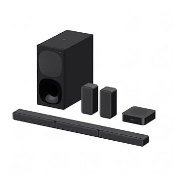 Sony HT-S40R Real 5.1ch Dolby Audio Soundbar for TV with Subwoofer & Wireless Rear Speakers, 5.1ch Home Theatre System (600W, Bluetooth & USB Connectivity, HDMI & Optical Connectivity, Sound Mode)