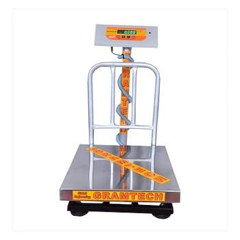 Gtechnology Platform Weighing Scale 200kg Capacity 20g Accuracy Weight Machine for Shop, Commercial and Industrial Use