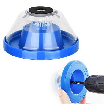 Homeaura Drill Dust Cover Collector Attachment for Electric Drills | Reusable Dustproof Dust Collector Device for Wood Concrete Wall & Metal Drilling Projects Ideal for Home & Professional Use | Blues