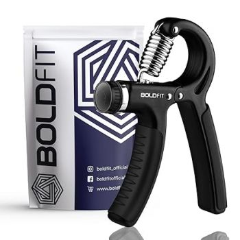 Boldfit Adjustable Hand Grip Strengthener, Hand Gripper for Men & Women for Gym Workout Hand Exercise Equipment to Use in Home for Forearm Exercise, Finger Exercise Power Grippe
