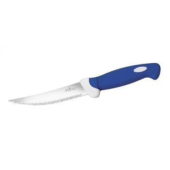 Ritu Stainless Steel Steak Kitchen Knife 8 inch | Sharp Blade for Effortless Cutting | Soft Grip New Handle | Rust -Resistant & Durable | Perfect for Home Cooking, Chopping & Slicing | Blue | 205MM