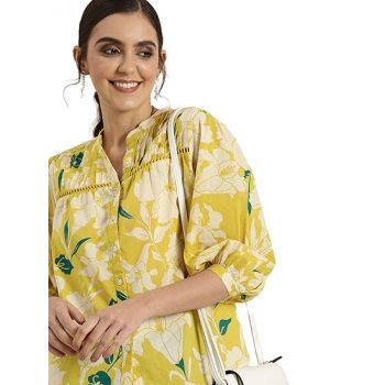 rytras Women's Cotton Regular Fit Tunic Shirt ( Pack of 1 )