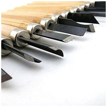 Xyka Professional Wood Carving Chisel Set, Carbon Steel Woodworking Tools, Power Grip Chisels Kit for Beginners & Kids