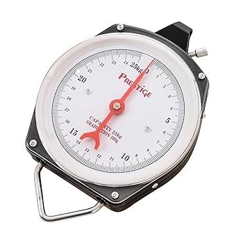 PRESTIGE Dial Style Industrial Commercial,Hook type, Hanging Weighing Scale, Capacity 25 kg,(BLACK)