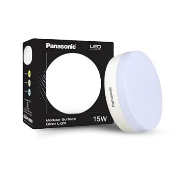 Panasonic Polyvinyl Chloride 15W Led Modular Surface Light,15W Twist&Fit Round Led Downlight for Bedroom,6500K Cool Day Surface Light