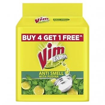 Vim Pudina Fresh Dishwash Bar || 190 g (Buy 4 Get 1 Free)