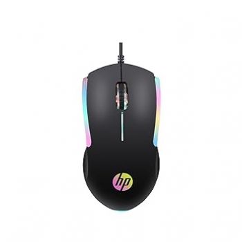 HP M160 USB Wired Gaming Optical Mouse with LED Backlight, 1000 DPI, 3 Buttons and Press Life Up to 3 Million Clicks, 1 Year Warranty (843W8AA, Black