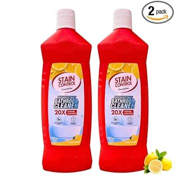 StainControl Bathroom Cleaner Combo Set – Lemon Floor Cleaner Liquid, Tiles Cleaner Spray, Tap & Surface Cleaning Liquid, Bio Enzyme, Marble & Granite Cleaner – 500ml Each
