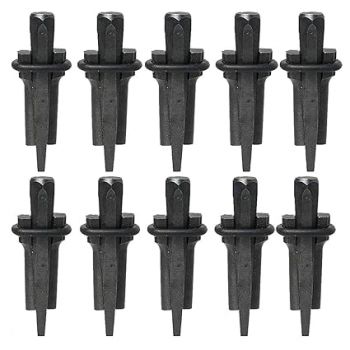 Wedge and Feather Shims Concrete Marble Granite Rock Stone Splitting Hand Tools (5/8", 10Pcs)