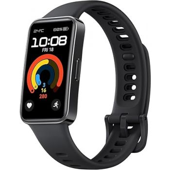 Huawei Band 9, Comfortable All-Day Wearing, Sleep Tracking, Fast Charging, Durable Battery, Intelligent Brightness Adjustments, 100 Different Workout Modes, Compatible with iOS&Android (Black)
