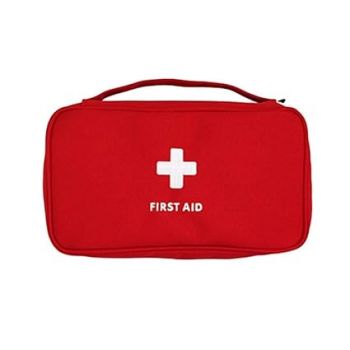QIQI® Travel Medicine Pouch Emergency First Aid Kit Box Organizer with Medicine-Pocket Empty Bag for Travelling Car, Home, Office (FAK_Big)