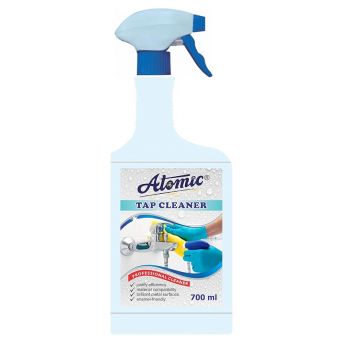 Atomic 700ml Tap Cleaner Removes Hard Water Scaling from Bathroom, Sink & Kitchen Fittings Taps