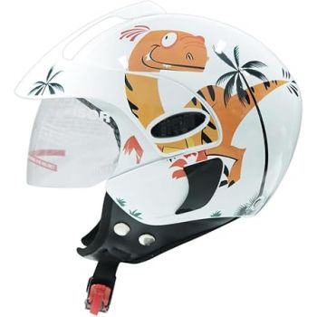 TVS Kids Helmet for Boys & Girls | Bike Helmet for Kids | Adjustable Helmets for Kids |Bicycle Kids Helmets |Size:3XS (500mm)|(White with Yellow)