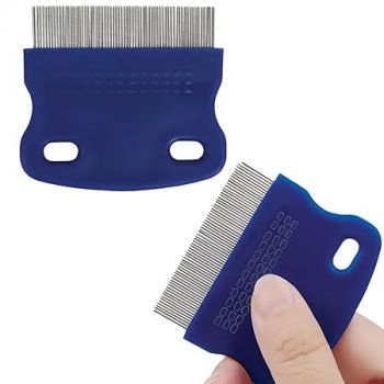 TEMPERIA (1 pcs) Lice Comb for Women, Men & Kids Hair - Nits, Dandruff & Lice Eggs Remover Products - Hair Lies Removal Comb for Head - Premium & Ergonomic Design (Random Colors) (MN01)