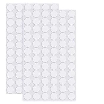 LUPINEZ Transparent Putty Traceless Removable Sticky Putty Double-Sided Adhesive Round Putty Multipurpose Tape Nano Gel Mat for Wood, Glass (70pcs Double-Sided Putty sticker)