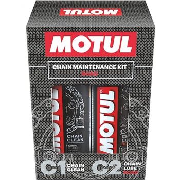 Motul Combo of C2 Chain Lube (150 ml) and C1 Chain Clean for All Bikes (150 ml) (LBCH001)